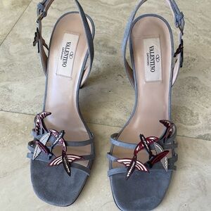 Valentino Garavani Bird Appliqué slingback heels